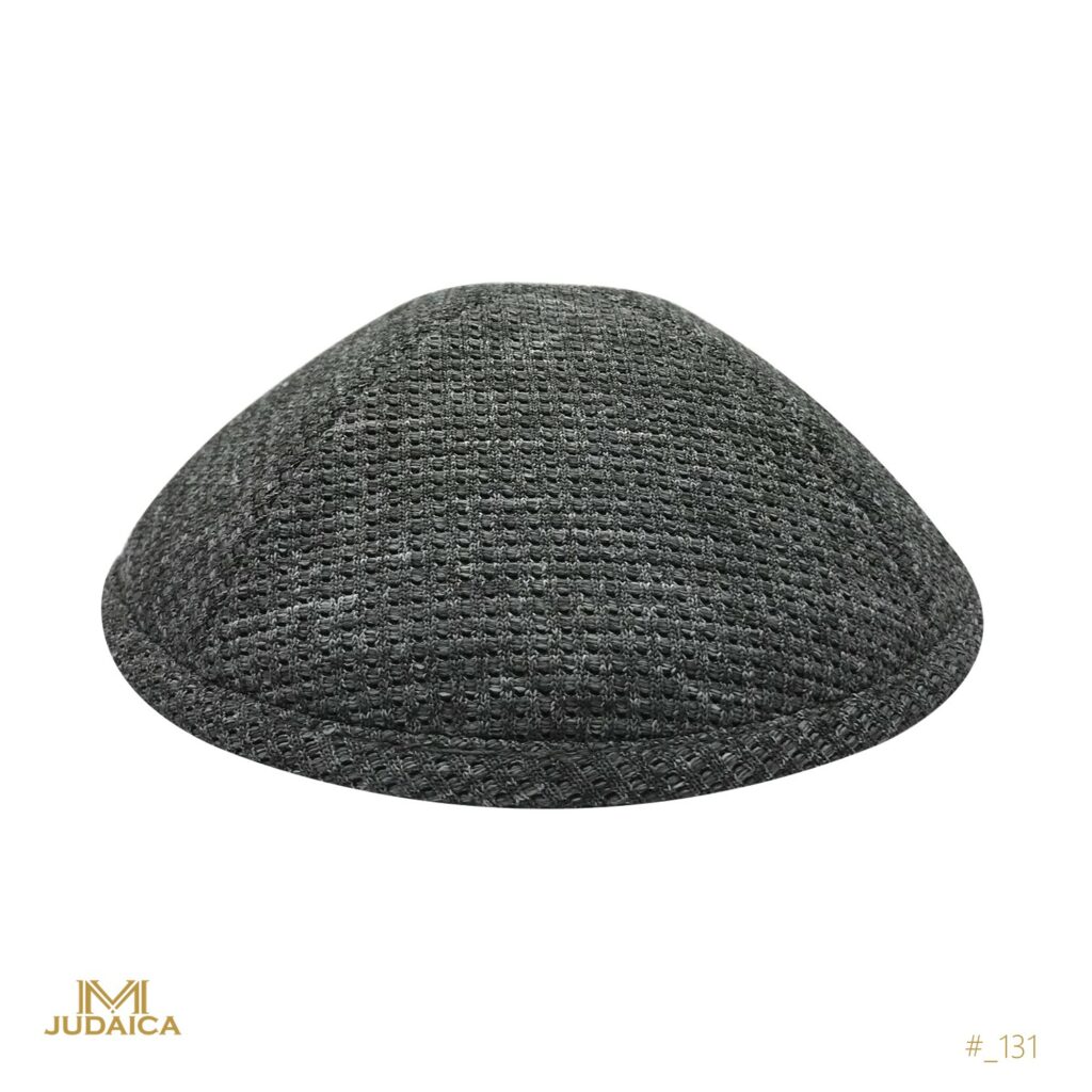 Grey Jersey Square Kippa