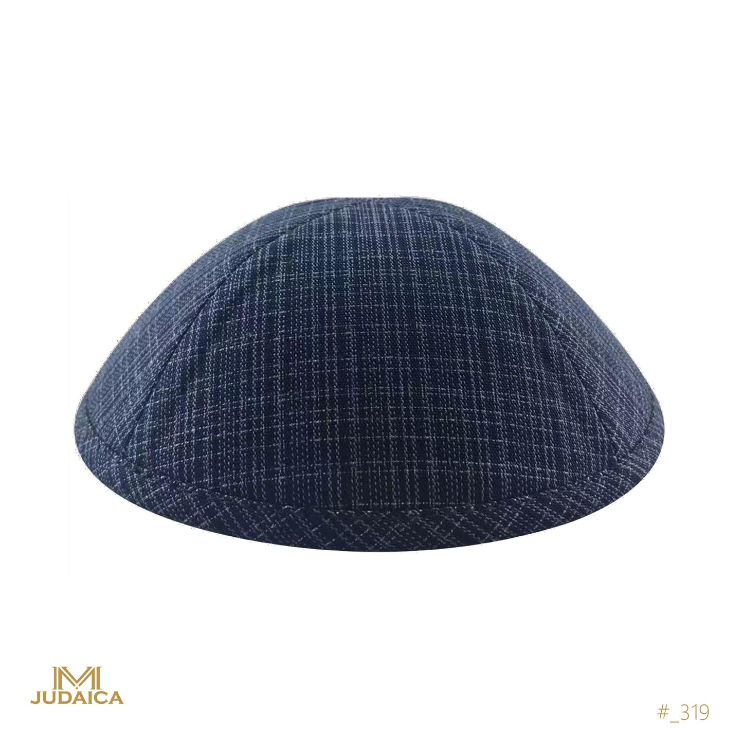 Navy Plaid Kippa