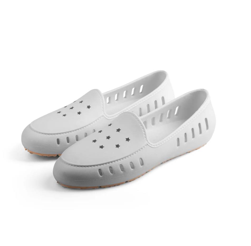 Slingers Cruise Loafer Teens- White Stars