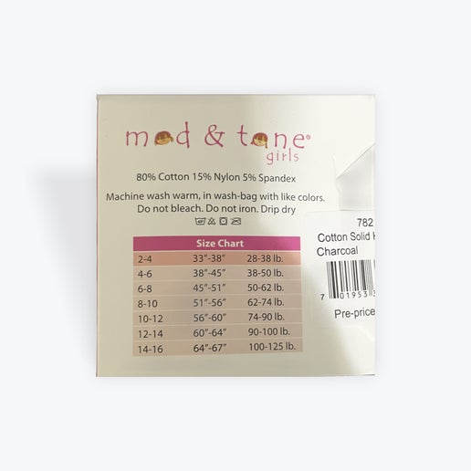 Mod & Tone Cotton Sweater Tights - Solid Tights