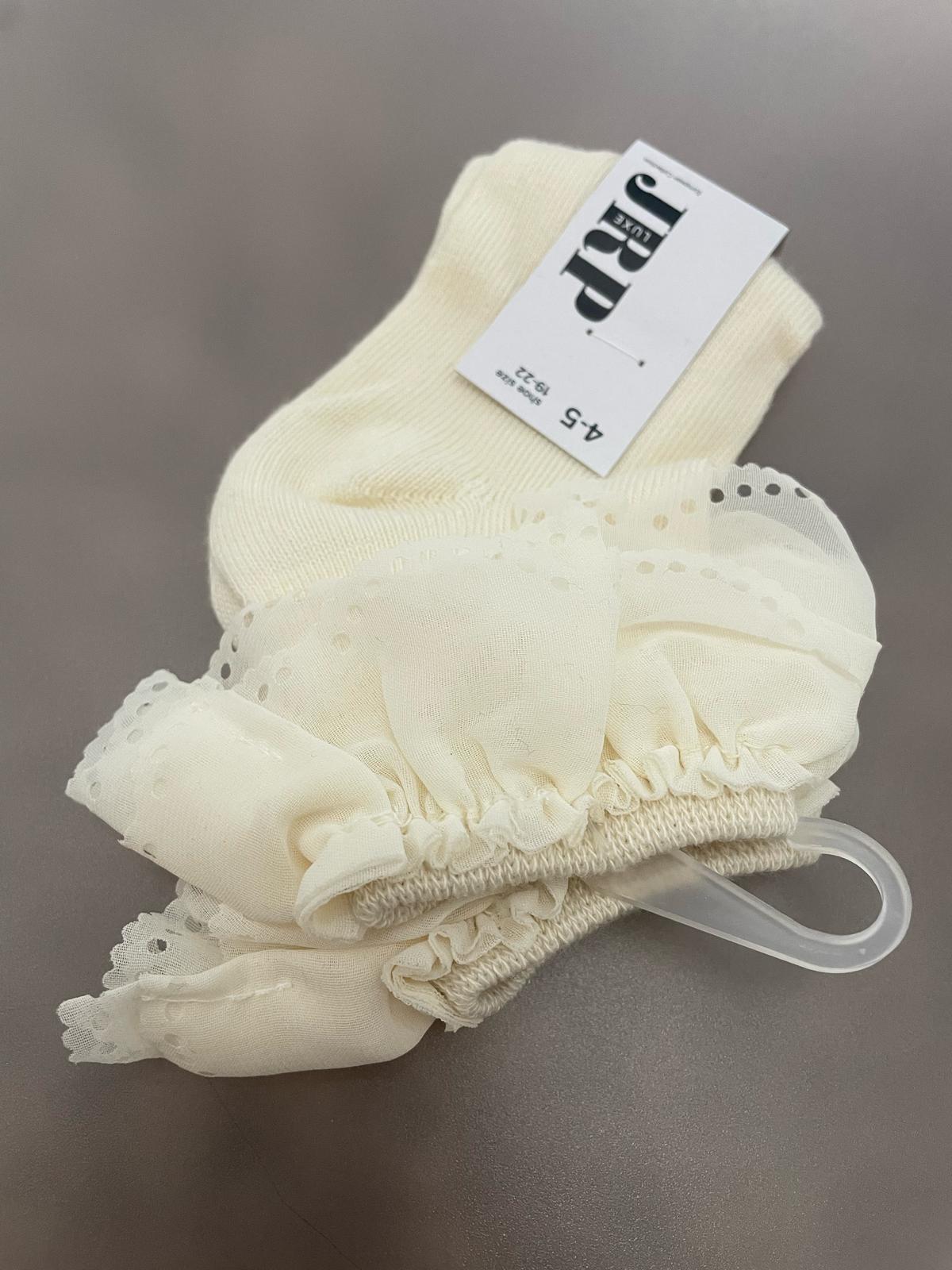 JRP Scallop Lace Anklet- Girls Shabbos Sock