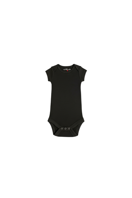 Harti Ribbed Short Sleeve Baby Onesie