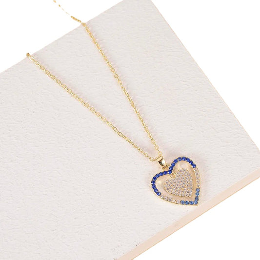 Royal Blue Heart Pendant