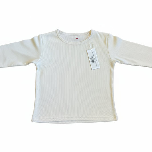 Harti Ribbed 3/4 Sleeve Shell