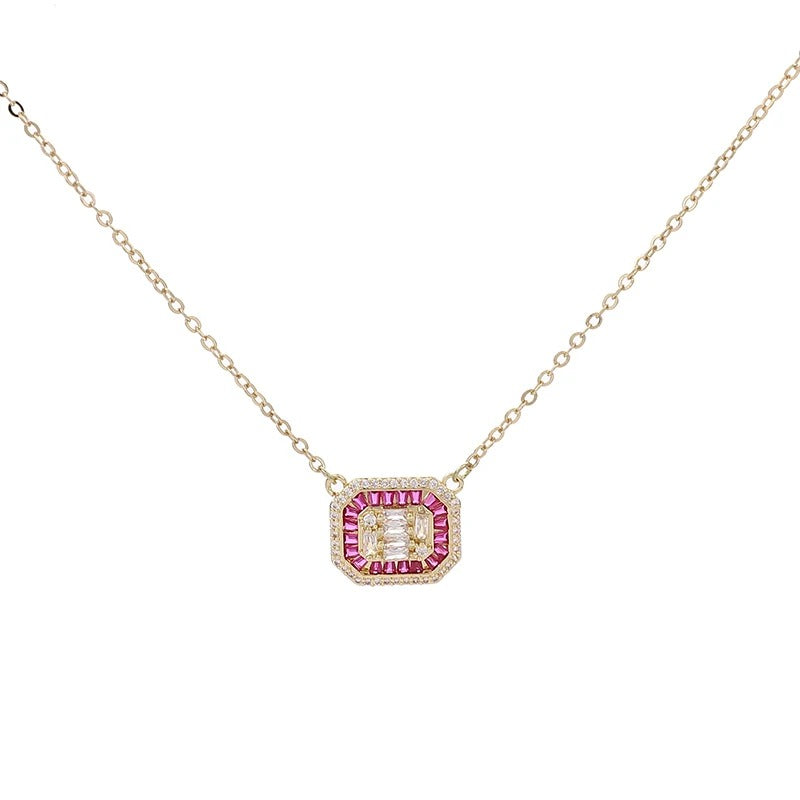 Pink Crystal Ladies Necklace