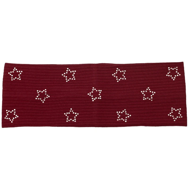 Ribbed silver Star Headband
