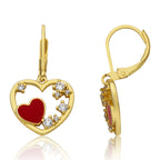 LMTS Heart Crystal Dangle Earring