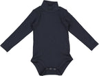 Harti Baby Bodysuit Ribbed Mockneck Long Sleeve
