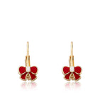 Hypoallergenic Bow Leverback Earrings