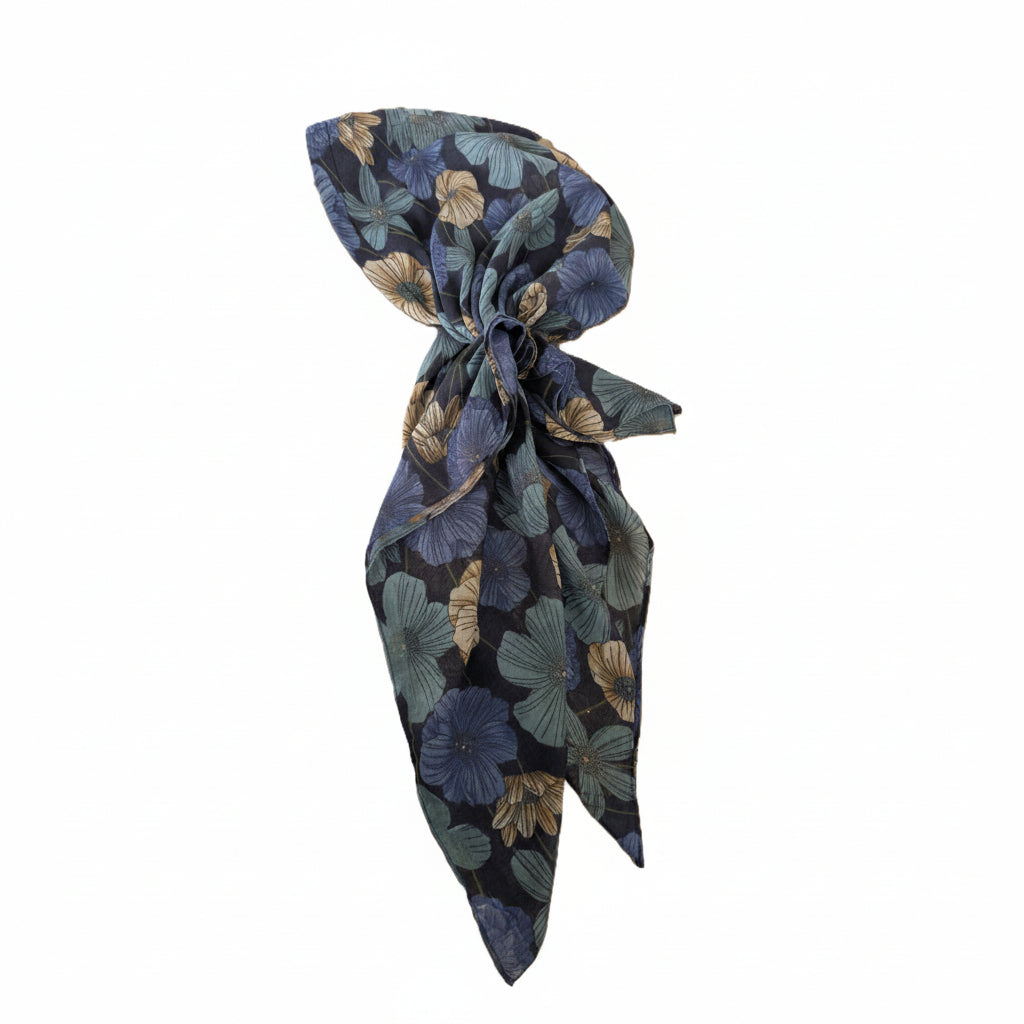 TH Midnight Poppy Pre-Tied Headscarf