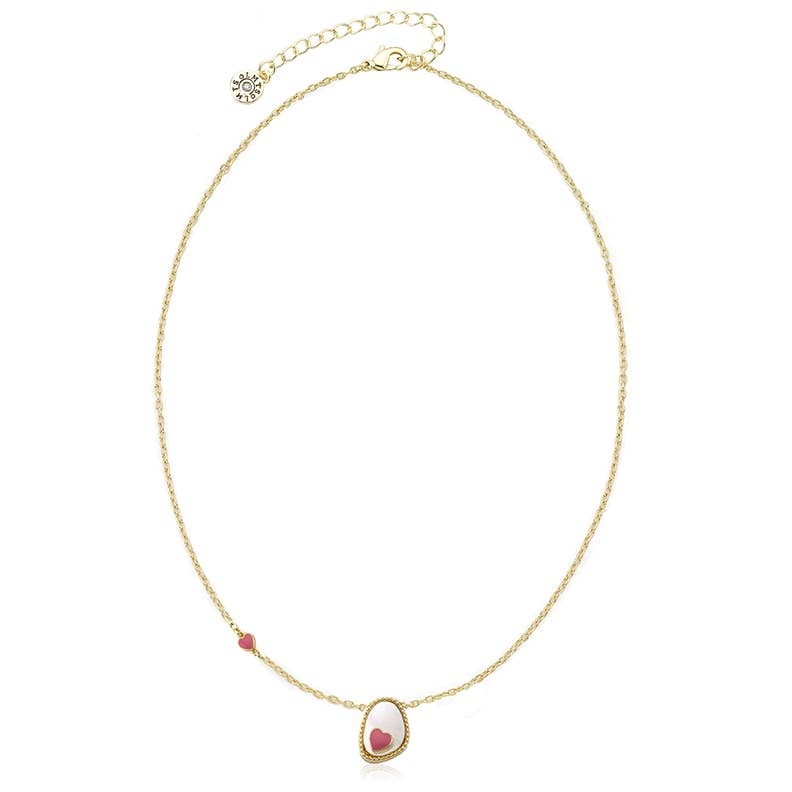 LMTS Mother Of Pearl Heart Necklace
