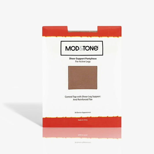 Mod & Tone Ladies 30 Denier Sheer Support Pantyhose