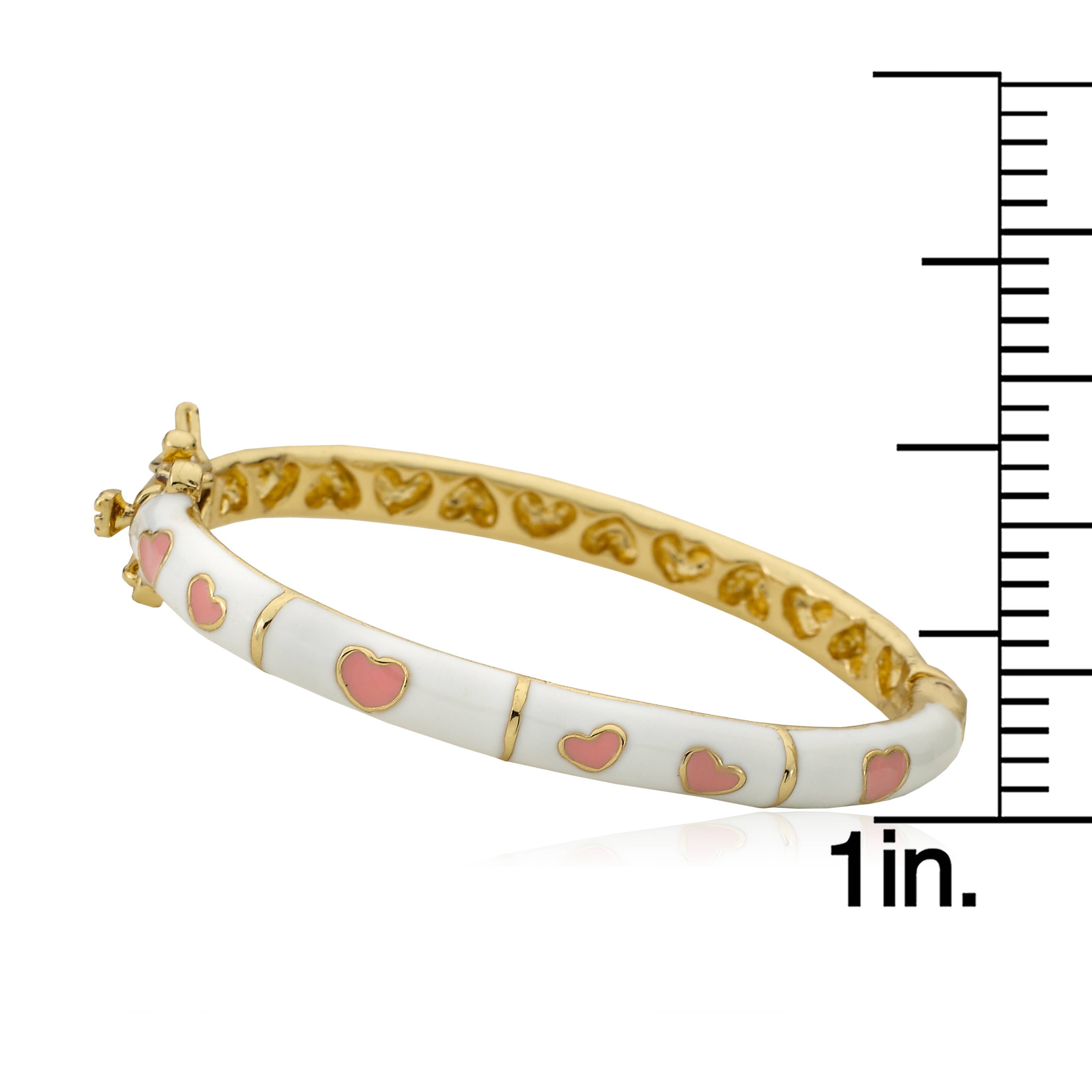LMTS  Little Baby Enamel Heart Bangle