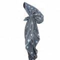 Tyed Slate Bloom Pre-Tied Tichel- One Size