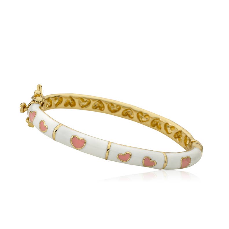 LMTS  Little Baby Enamel Heart Bangle