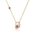 LMTS Mother Of Pearl Heart Necklace