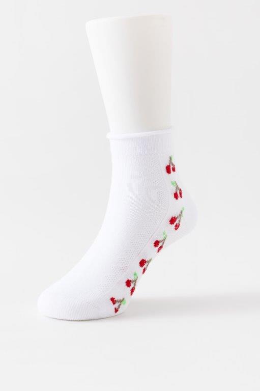 Mod & Tone Girls Cherry Ankle Sock