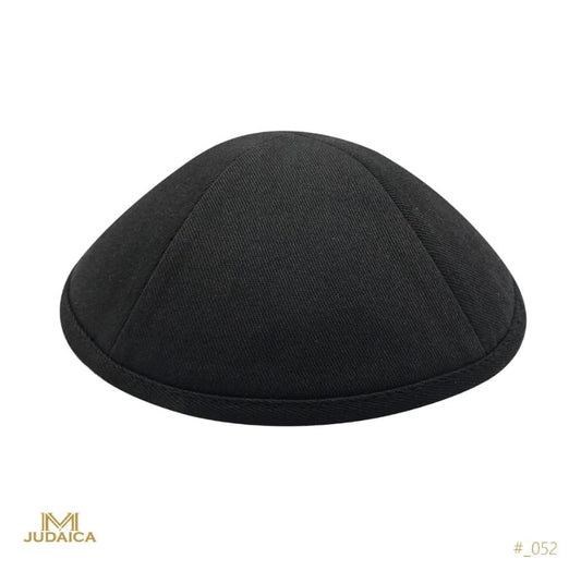 Black Cotton Kippa- 052