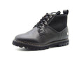 Veneziani Bot Black Knitted Leather Ankle Boot