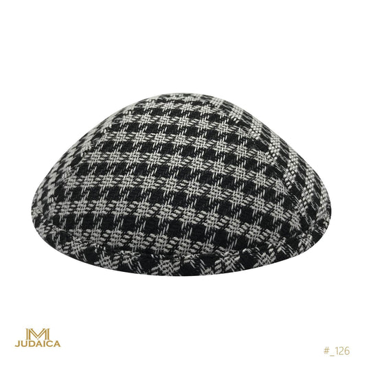 Woven Houndstooth Kippa
