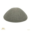 MJudaica Beige and Brown Linen Yarmulka-  016