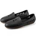 Slingers Big Kids Boys Black Anchor Loafer Perforated