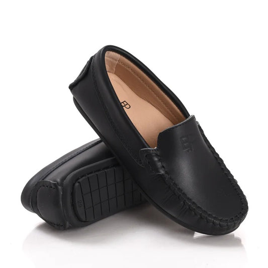 Kids Leather Slip on Loafer