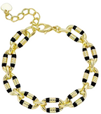 Oval Accent Link Bracelet