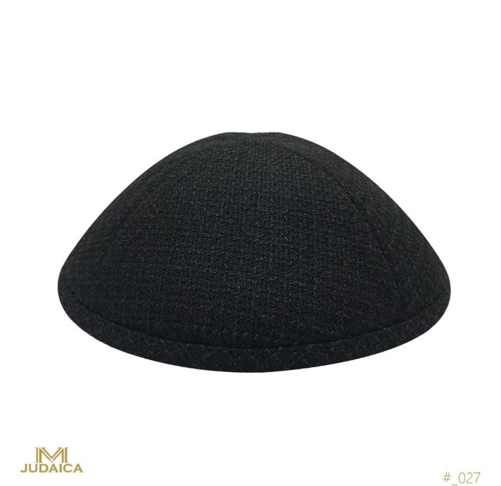 Black Woven Kippa- 027
