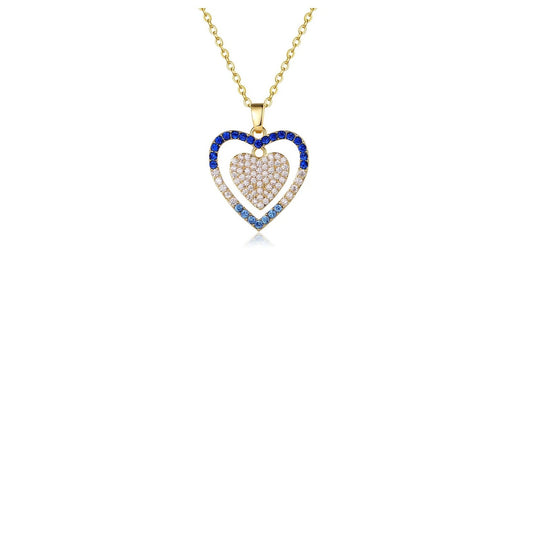 Royal Blue Heart Pendant