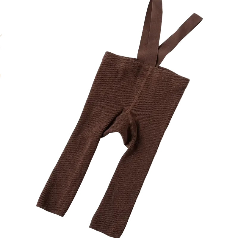 Baby Cotton Ribbed Stretched Overalls