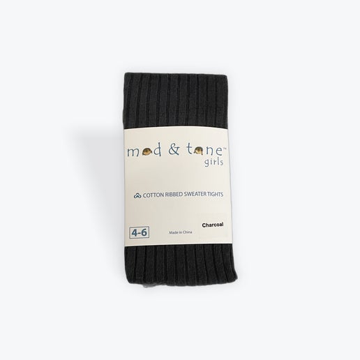 Mod & Tone Cotton Ribbed Sweater Tights