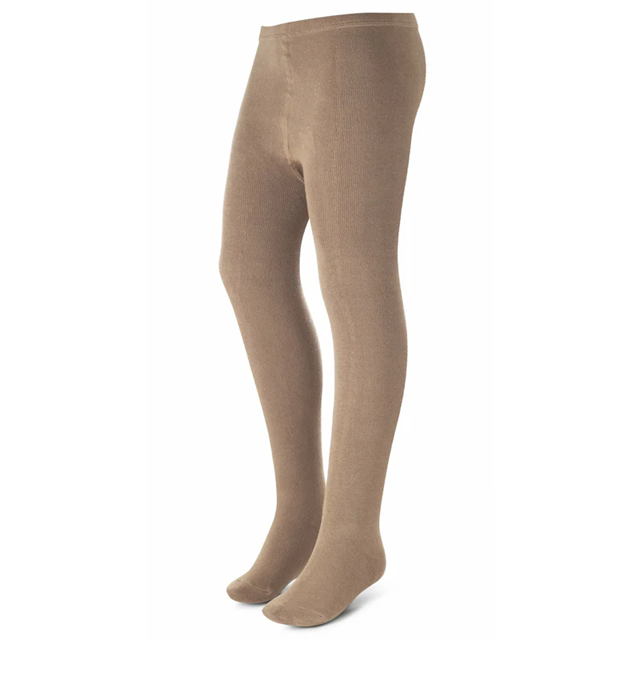 Zubii Flat Cotton Tights Dark Tan