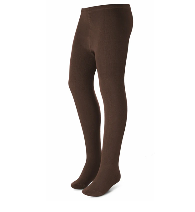 Zubii Flat Cotton Tights Chocolate