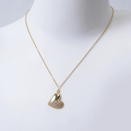 Heart Pendant Crystal Necklace