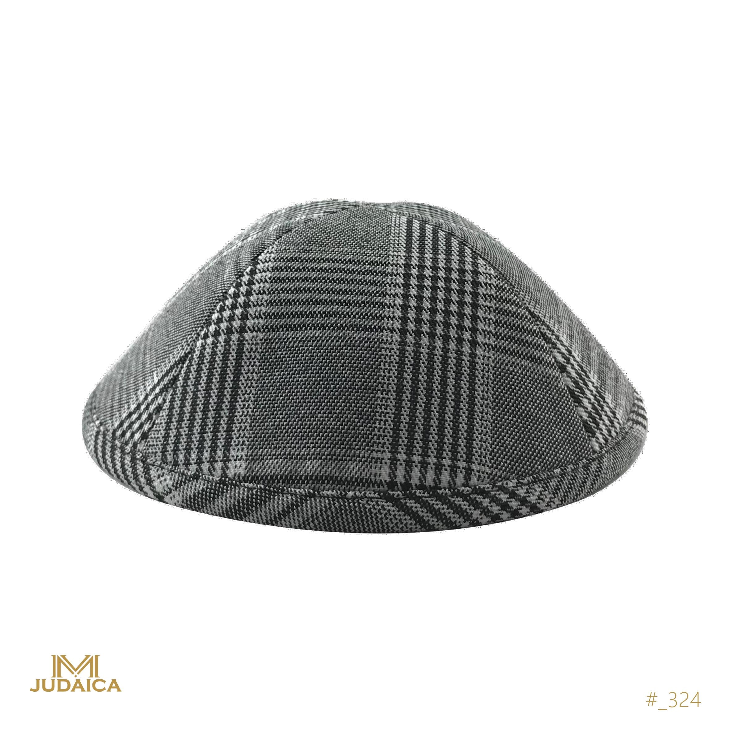 Grey Plaid Kippa