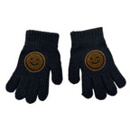 Kids Winter Smiley Patch Gloves