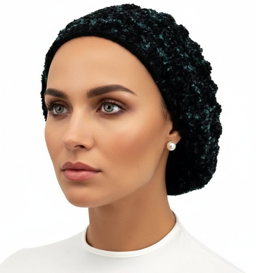 Women's Lined Chenille Snood with Adjustable Elastic