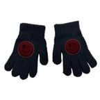 Kids Winter Smiley Patch Gloves