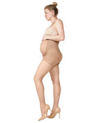 Memoi Maternity Light Support Pantyhose with Compression Leg- 30 Denier- MA 403