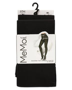 Memoi 2 Pair Women's Opaque Shaper Control Top Tights - MJB 150