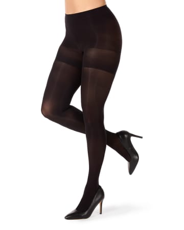 Memoi 2 Pair Women's Opaque Shaper Control Top Tights - MJB 150