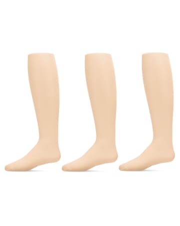 Memoi Girls Basic Sheer Tights 30 Denier- 3 Pack- MK 3033