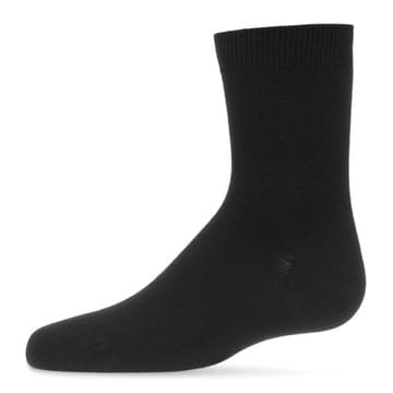 Memoi Bamboo Crew Sock Black- MK 6166