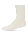 Memoi Bamboo Crew Sock - MK 6166- Winter White