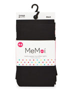 Memoi Girls 70 Denier Totally Opaque Tights 2 Pair Pack- MKB 117