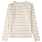 Memoi Teen Girls Bright Striped V- Neck Long Sleeve T-Shirt- MKC 113