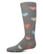 Memoi Multi Graffiti Heart Knee- MKF 7167