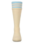 Memoi Sport Rib Heart Knee High- MKF 7175- SIze 14 Only