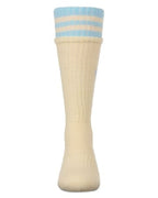 Memoi Sport Rib Heart Knee High- MKF 7175- SIze 14 Only